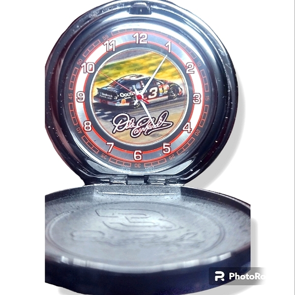 Commemorative Dale Earnhardt Sr. Franklin Mint Pocket Watch & Leather Case - Picture 14 of 16